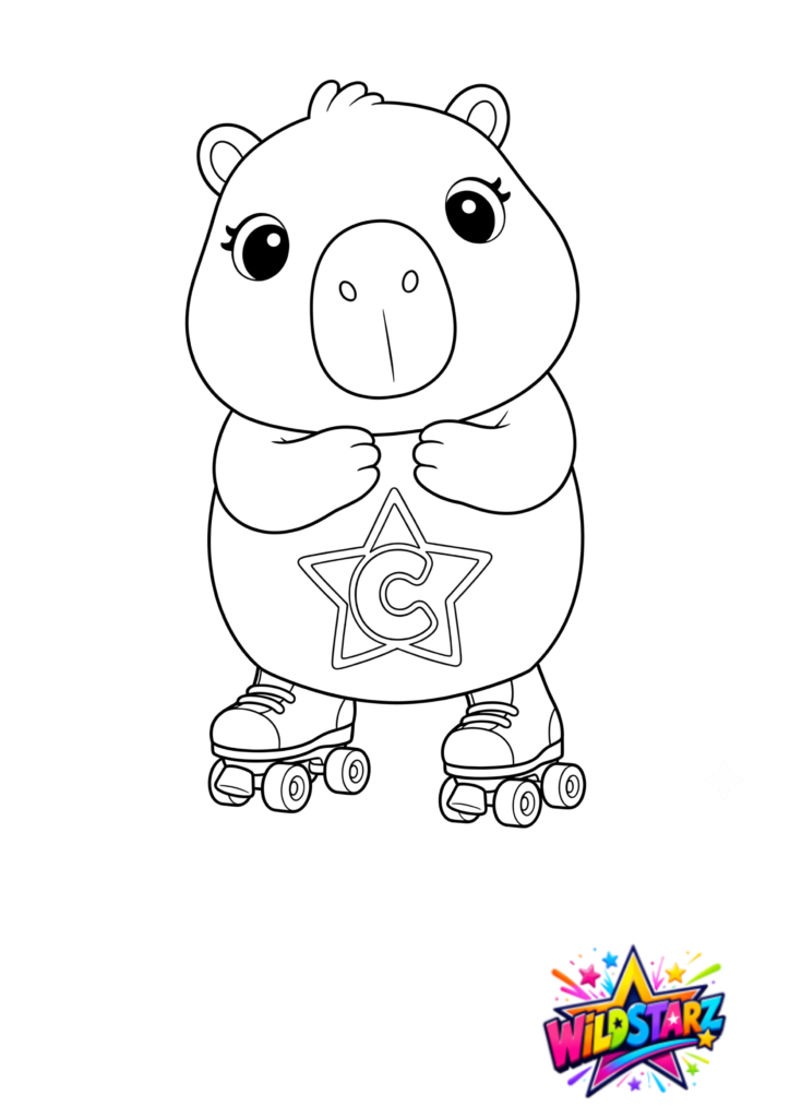 Cara Capybara Roller Skating